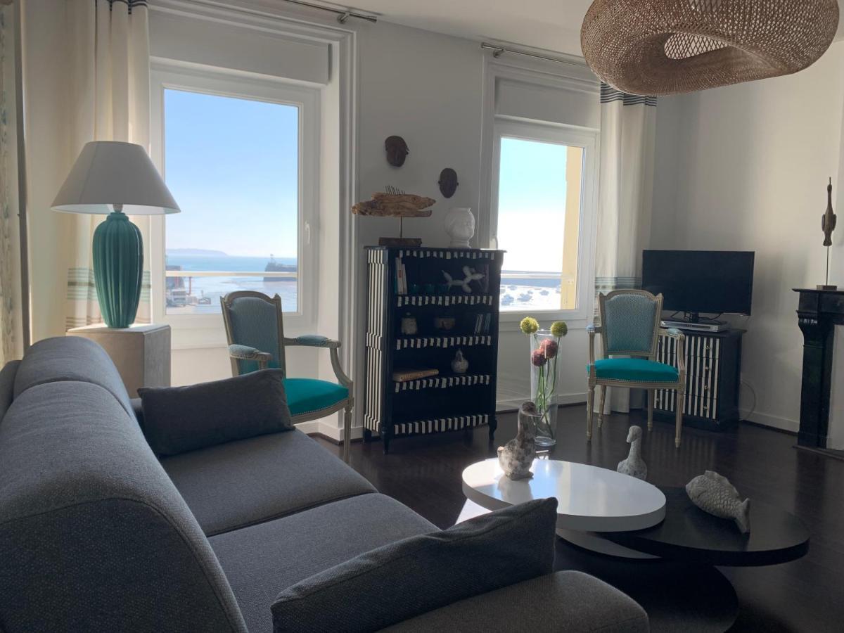 Appartement Villa Chausey, Vue Sur Le Port Granville Luaran gambar